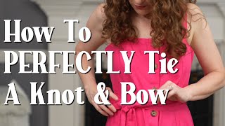 How To Perfectly Tie A Square Knot & Beautiful Bow / Why I Tied My White Button Up Shirt Differently