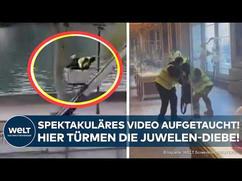 LOUVRE: Spektakuläres Fluchtvideo! Hier türmen die Juwelen-Diebe des Louvre-Coup!