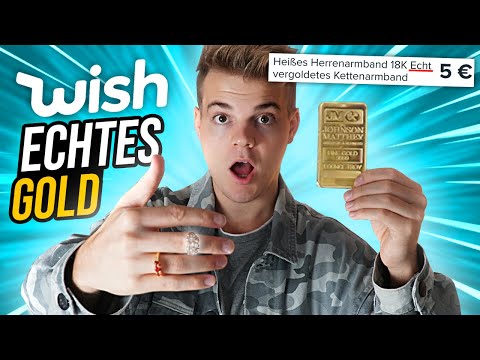 ich teste "ECHTE" Gold Produkte von WISH