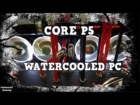 ROG Themed Thermaltake Core P5 Custom WATERCOOLED PC build - Liquid cooled gaming mod by PC Matters