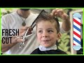 First Haircut For Kids Kids Getting Haircuts Haircut Fun For Kids Haircut For Kids
