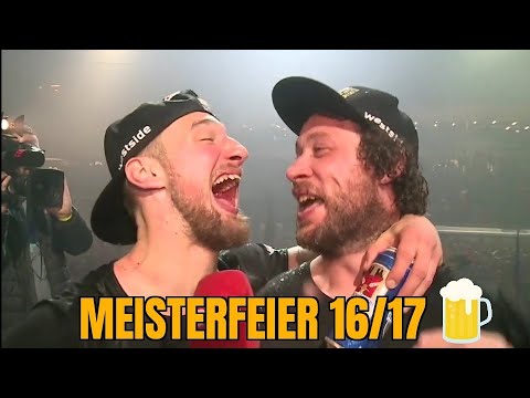 Scherwey und Gerber betrunken bei der SCB Meisterfeier 2016/17😂🍻