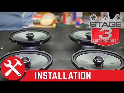 1999-2007 F250 & F350 Super Duty Kicker KSC684 6x8 Speaker Upgrade Kit Install