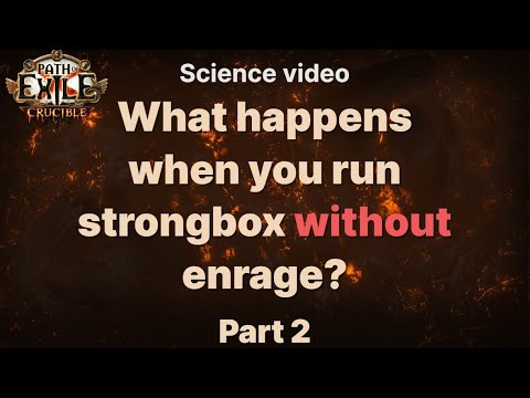 Magicfind Strongbox Science - No Enrage Test. Path of Exile 3.21