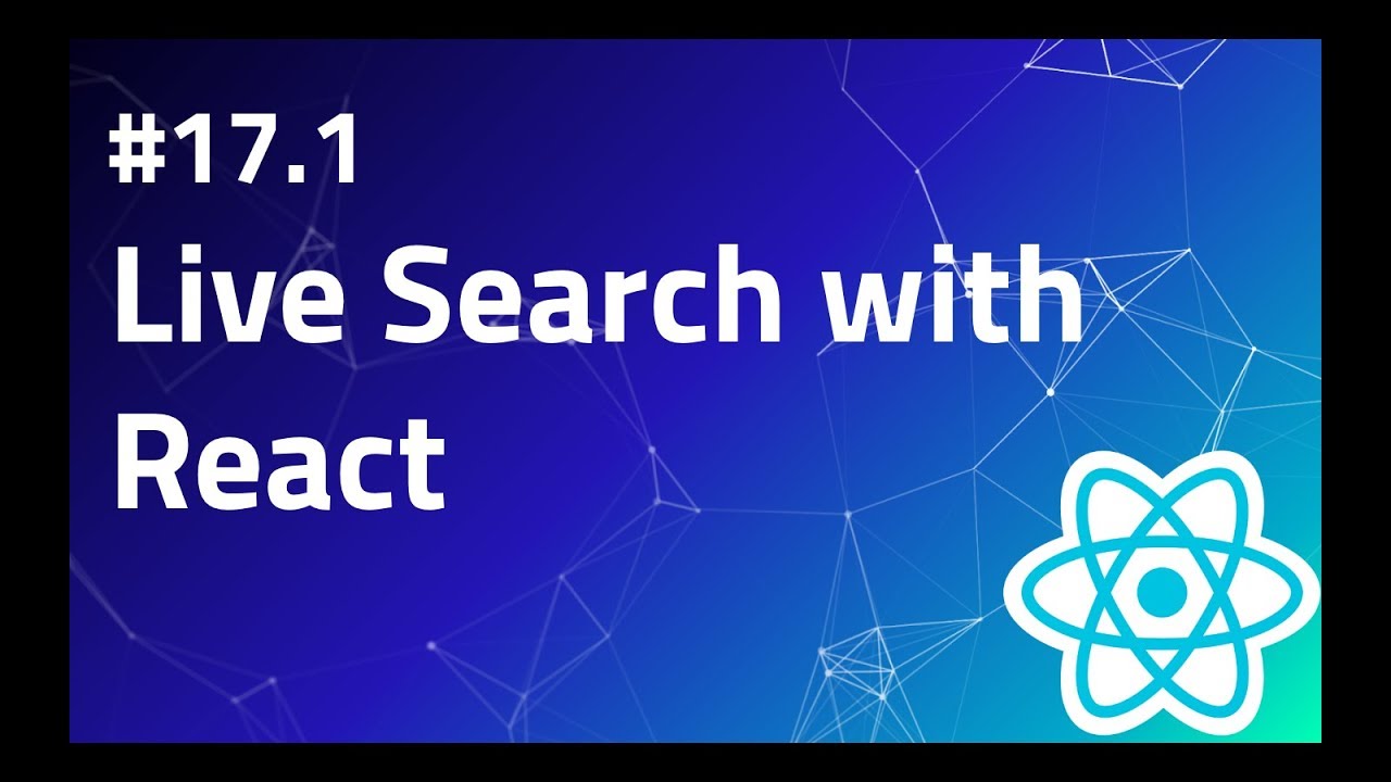 #17.1 Live Search with React | React search api | React search component | Search tutorial example