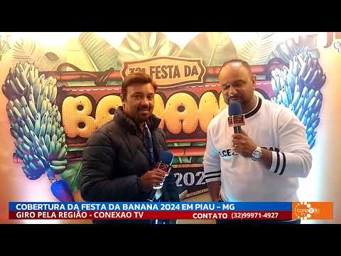 ENTREVISTA COM PREFEITO COLÉO PREFEITO DE CORONEL PACHECO-MG NA 32º FESTA DA BANANA