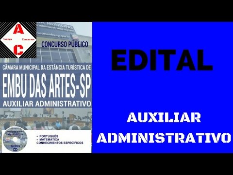 Edital Concurso Embu das Artes-SP 2016 - Auxiliar Administrativo
