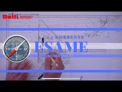 5.1.1-1 CORRENTE - ESAME PATENTE NAUTICA 2024 OLTRE LE 12 MIGLIA, NUOVO ESERCIZIO DI CARTEGGIO.