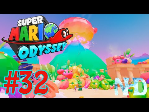 Let's Play Super Mario Odyssey (pt32) Luncheon Kingdom (Mount Volbono) #4