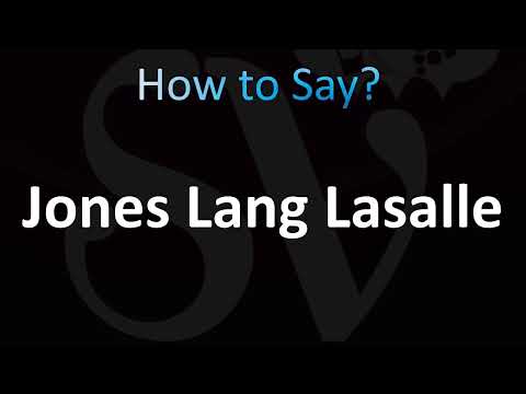 How to Pronounce Jones Lang Lasalle (CORRECTLY!)