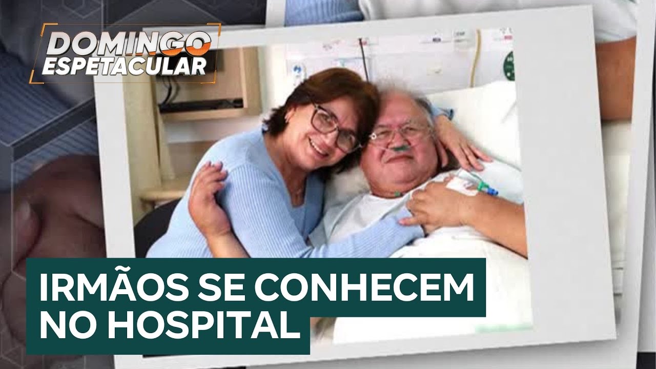 Irmãos se encontram pela primeira vez durante internação em hospital de Criciúma (SC)