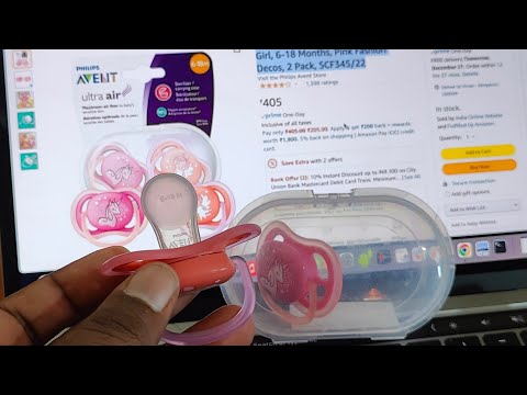 Philips Avent Ultra Air Pacifier for Girl, 6-18 Months