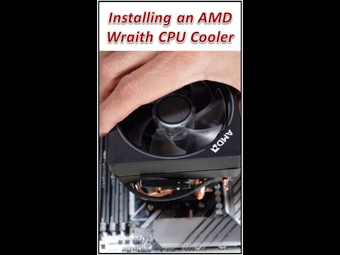 How to install an AMD Wraith Prism or Wraith Max CPU Cooler #Shorts