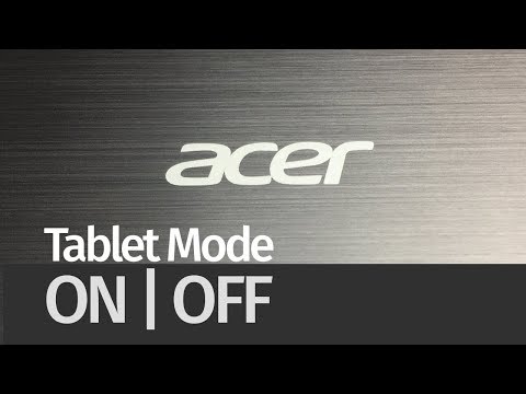 How to turn Tablet Mode ON & OFF - Acer Switch One 10 | enable or disable tablet mode