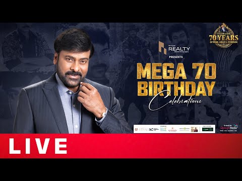 Mega Star Chiranjeevi 70th Birthday Celebrations Live | 70 Years of Roar, Grace & Stardom