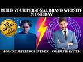 How To Build An AI Personal Brand Website In One Day