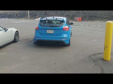 2016 Focus RS ETS Extreme exhaust non-resonated and Burble+. Kinda Loud Focus RS.