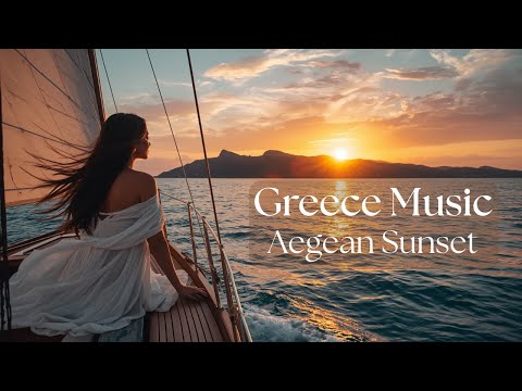 Sunset over Aegean Sea | Greek Music & Calm Reflection