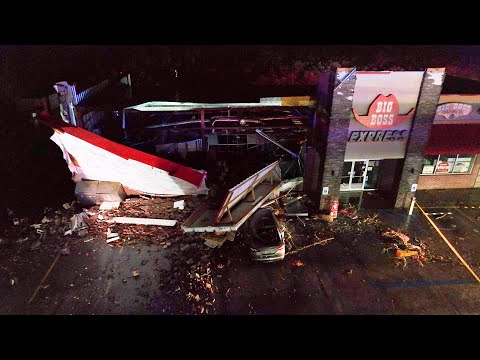 Drone and Ground Video Of #Tornado #Aftermath Tangipahoa, LA #LAWX