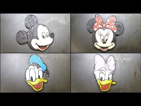 Mickey Mouse & Donald Duck Pancake Art - Mickey Mouse, Minnie Mouse, Donald Duck, Daisy Duck