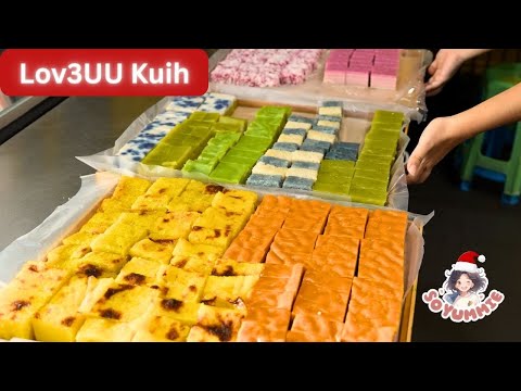 Award Winning Kuih Master! 15hrs Non-Stop Making Nyonya Kuih by Chinese Boss! - Malaysia Street Food