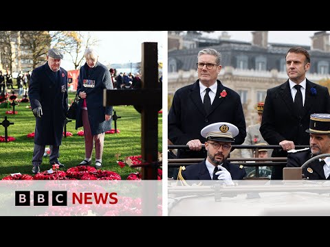 Video | Armistice Day marked across UK and Europe | BBC News