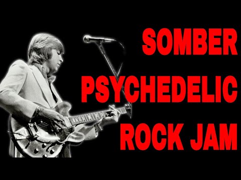 Easy Psychedelic Rock Jam | Aeolian / Harmonic Minor Guitar Backing Track (E Minor - 64 BPM)