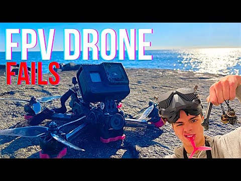 FPV Drone CRASH Compilation || My Drone FAILS 2022