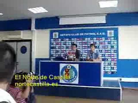 Presentación de Rafa López como nuevo jugador del Getafe