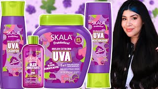 🍇SKALA FRUTÁSTICA UVA: Hidratação e brilho para cabelos ressecados [No/Low Poo]