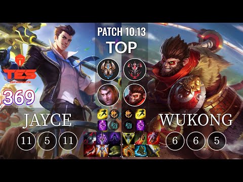 TES 369 Jayce vs Wukong Top - KR Patch 10.13