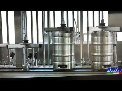 Keg washing and filling line from 50 kph for 30l. Линия розлива в кеги от 50 кег в час для 30л.