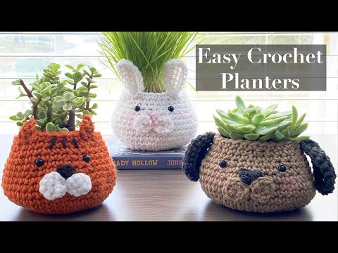 Cute Crochet Plant Holder | Step by Step