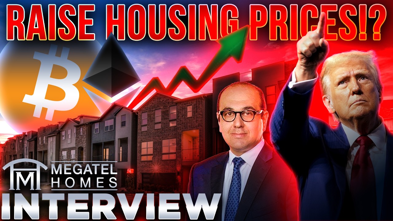 Trump DEMANDS Higher Prices!?📈Crypto Helping Housing Crisis?🔥Megatel Homes CEO INTERVIEW