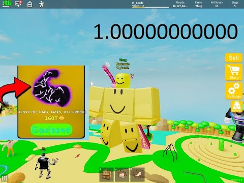 UnLocked STAGE 6 Become the biggestRoblox Lifting Simulator (With no gamepass