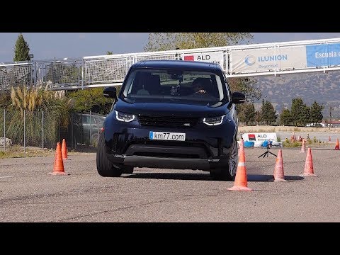 Land Rover Discovery 2017 – Maniobra de esquiva (moose test) y eslalon | km77.com