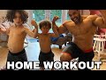 HOME WORKOUT | (JUST KIDS!) & 1 Kettlebell 😀