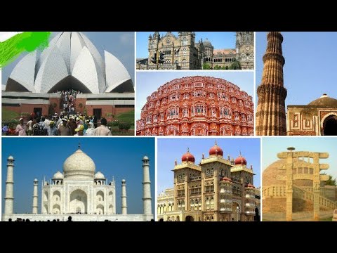 Famous Monuments of India.