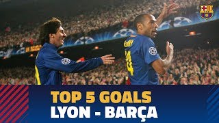 LYON - BARÇA | Top 5 goals in the Champions League