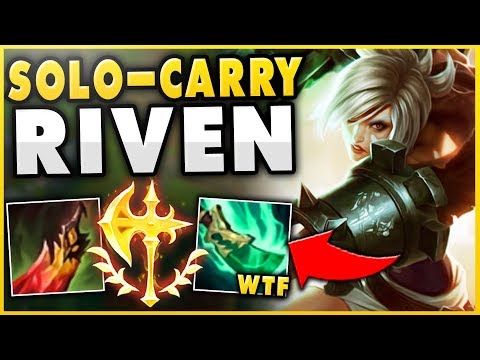 THIS RANK 1 RIVEN BUILD CAN SOLO-CARRY ANY GAME! (UNREAL POWER RIVEN GAMEPLAY! - League of Legends