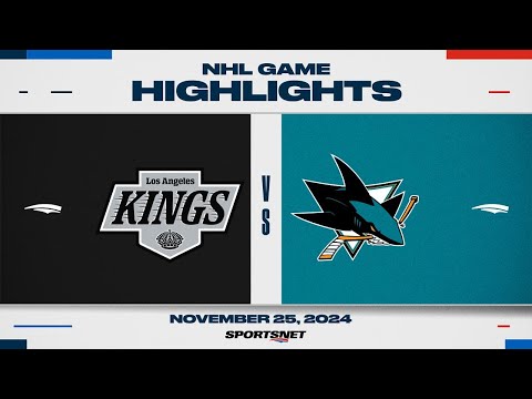NHL Highlights | Kings vs. Sharks - November 25, 2024
