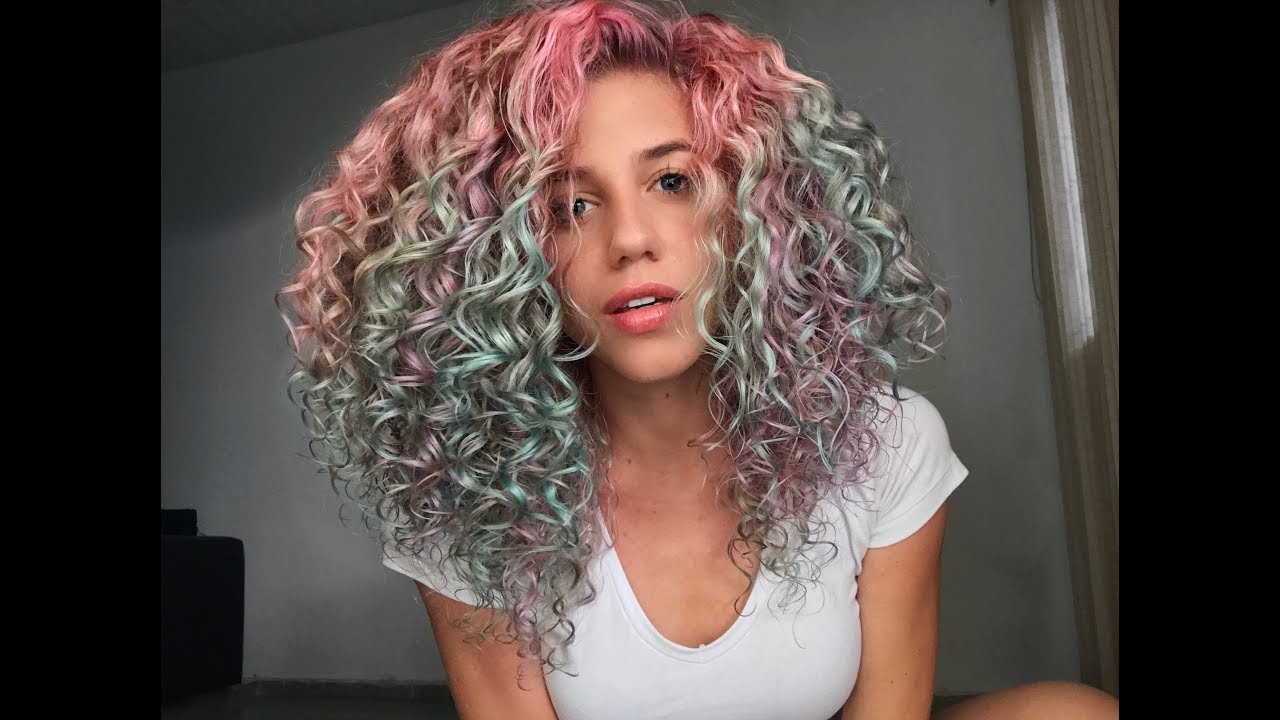 FAZENDO MECHAS COLORIDAS EM CASA (Unicorn Hair)