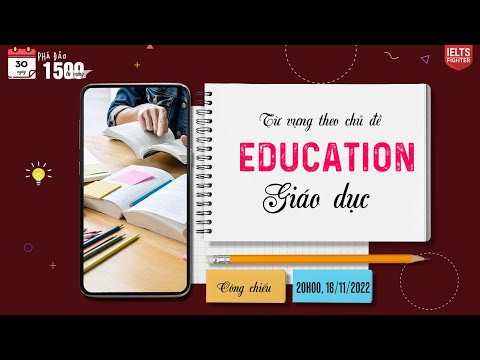 , title : 'Unit 2: Từ vựng chủ đề Giáo dục - Education| 30 ngày phá đảo 1500 từ vựng| IELTS FIGHTER'