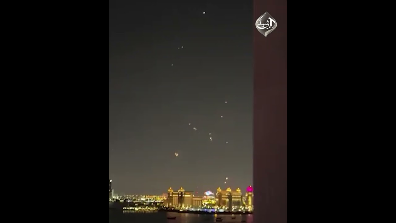 فيديو | قطر تتصدى لهجمة بمسيرات على قاعدة العديد