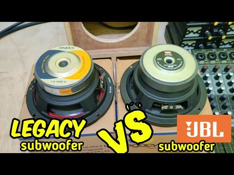 compare speaker subwoofer legacy vs speaker subwoofer JBL 6 inch