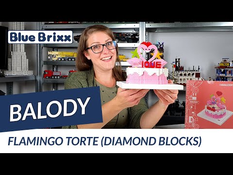 Flamingo Cake (diamond blocks) 