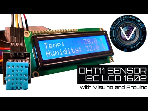 DHT11 Temperature and Humidity Displayed on I2C 1602 LCD - VideotronicMaker