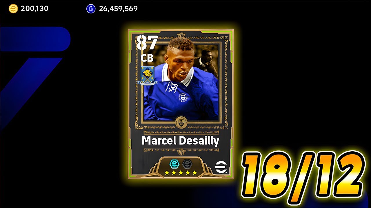 I was able  To Get Marcel Desailly in eFootball Mobile 