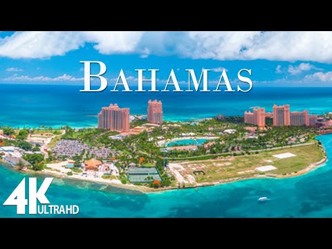 FLYING OVER BAHAMAS (4K UHD) - Relaxing Music Along With Beautiful Nature Videos