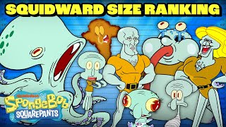 Squidward Ranking By Size! 📏  SpongeBob